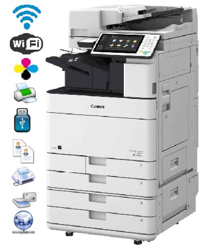 canon, imagerunner, advance, c5550i, multifunktions-farbkopierer, netzwerkdrucker, scanner